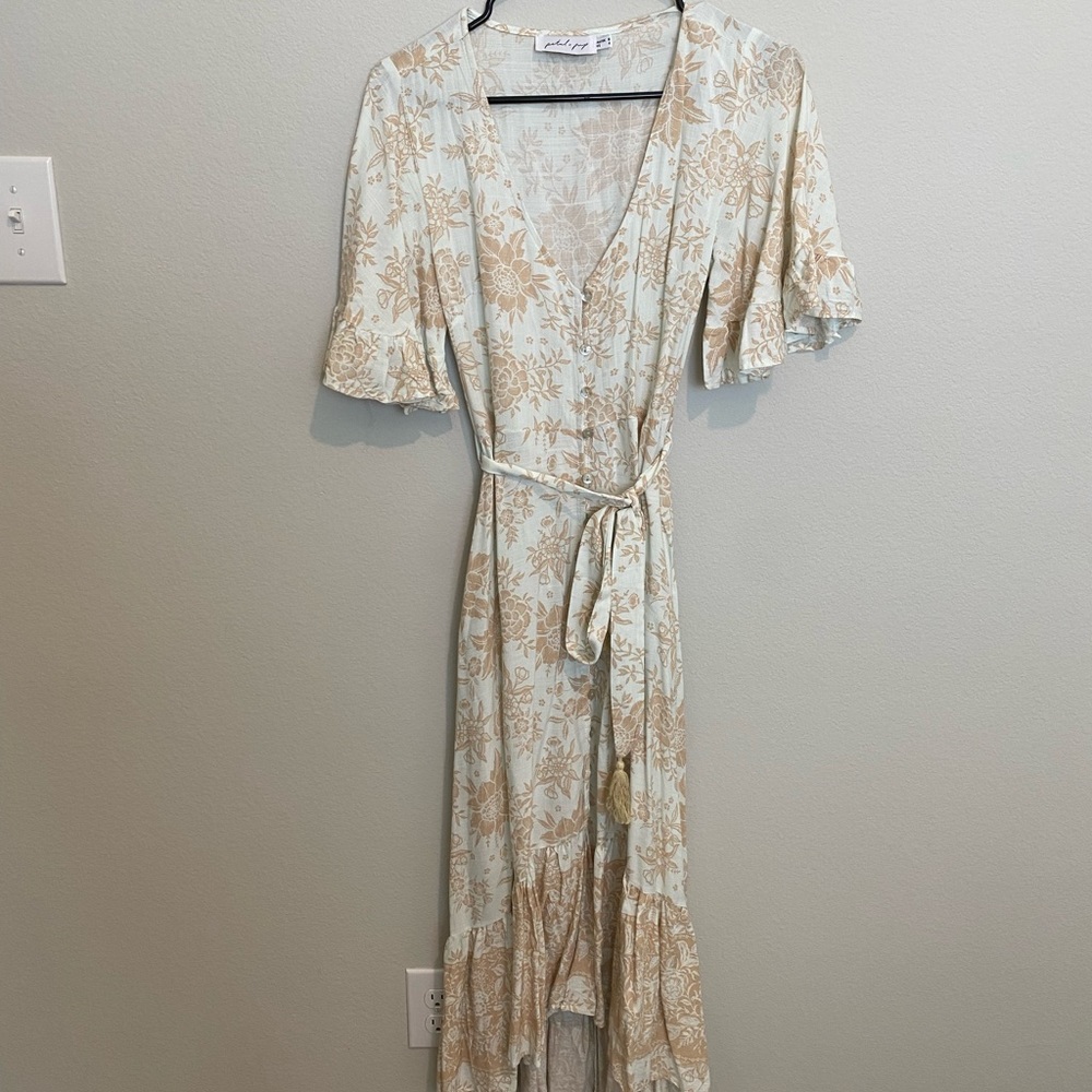 Petal n pup button up dress